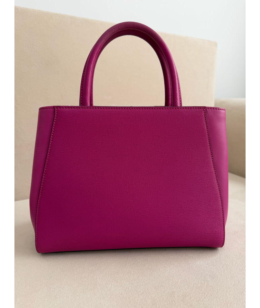 FENDI Фуксия кожаная сумка через плечо, фото 3