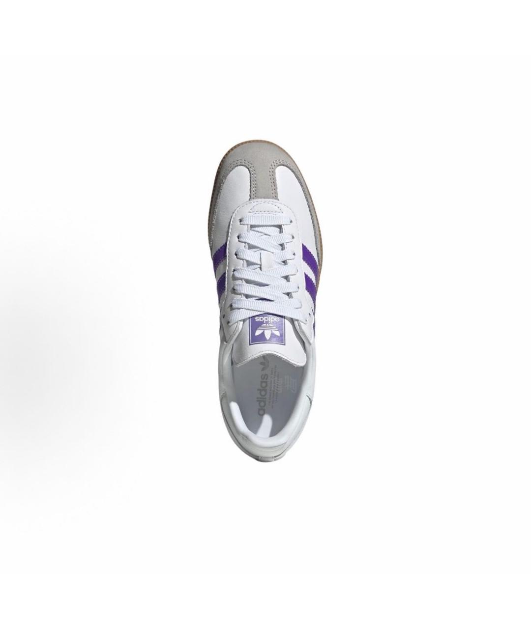 ADIDAS Белые кожаные кроссовки, фото 3