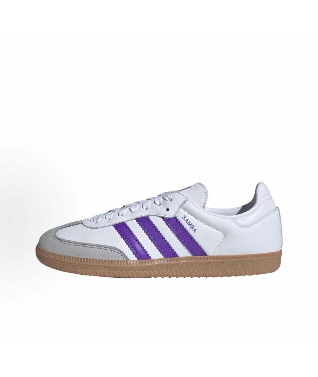 ADIDAS Белые кожаные кроссовки, фото 5