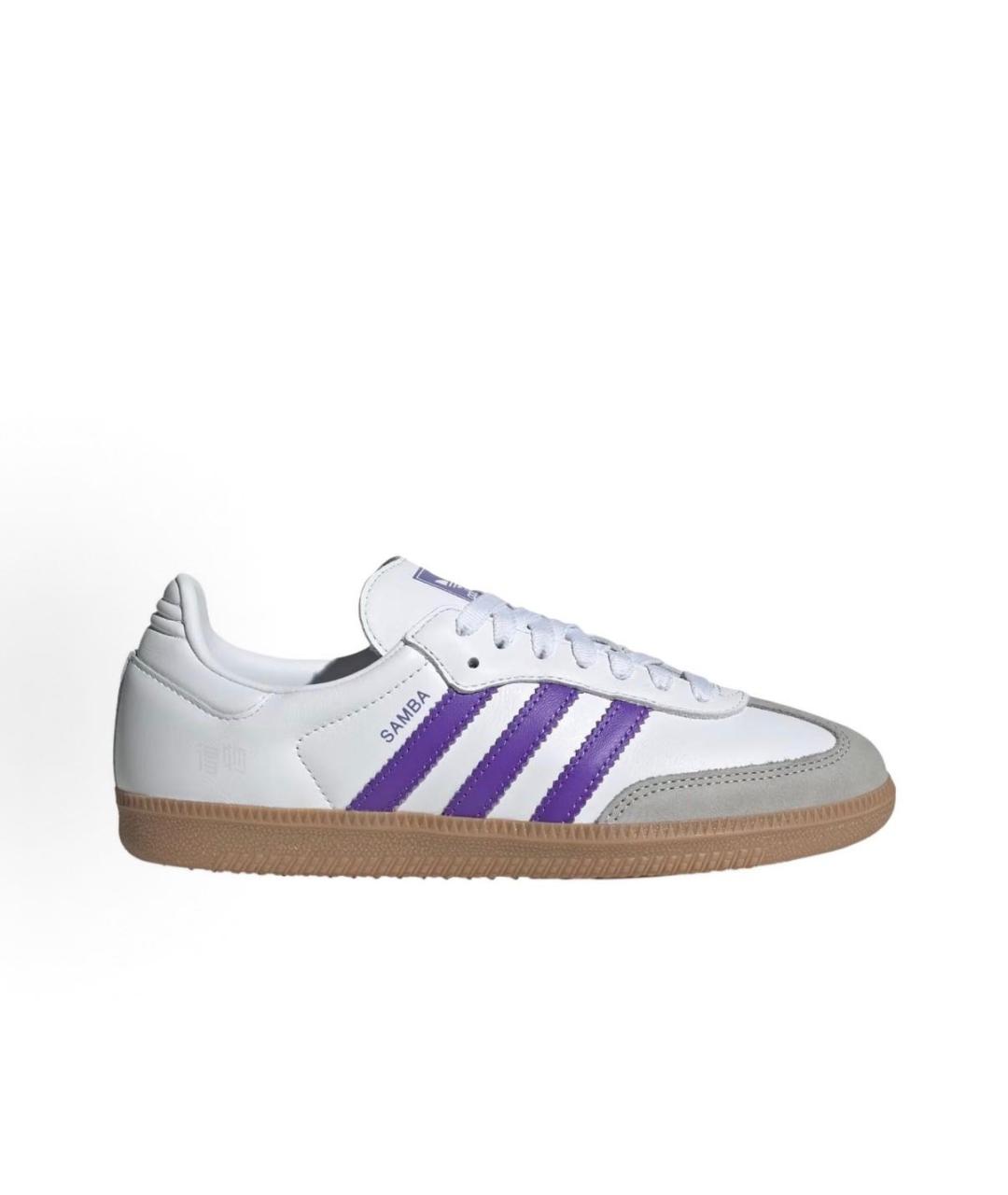 ADIDAS Белые кожаные кроссовки, фото 6