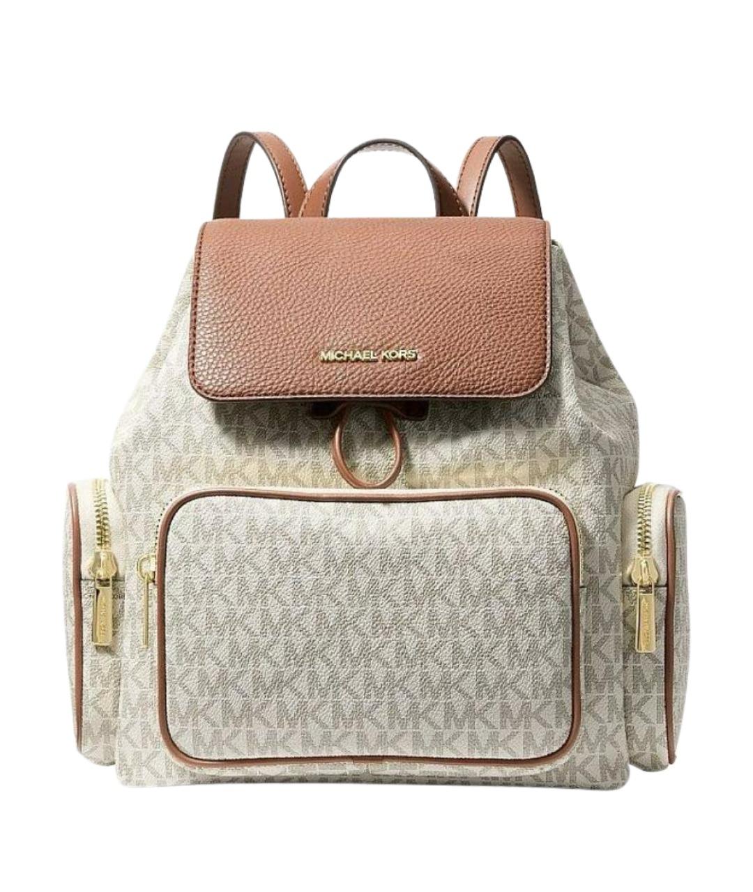 MICHAEL KORS Бежевый рюкзак из канвы, фото 1