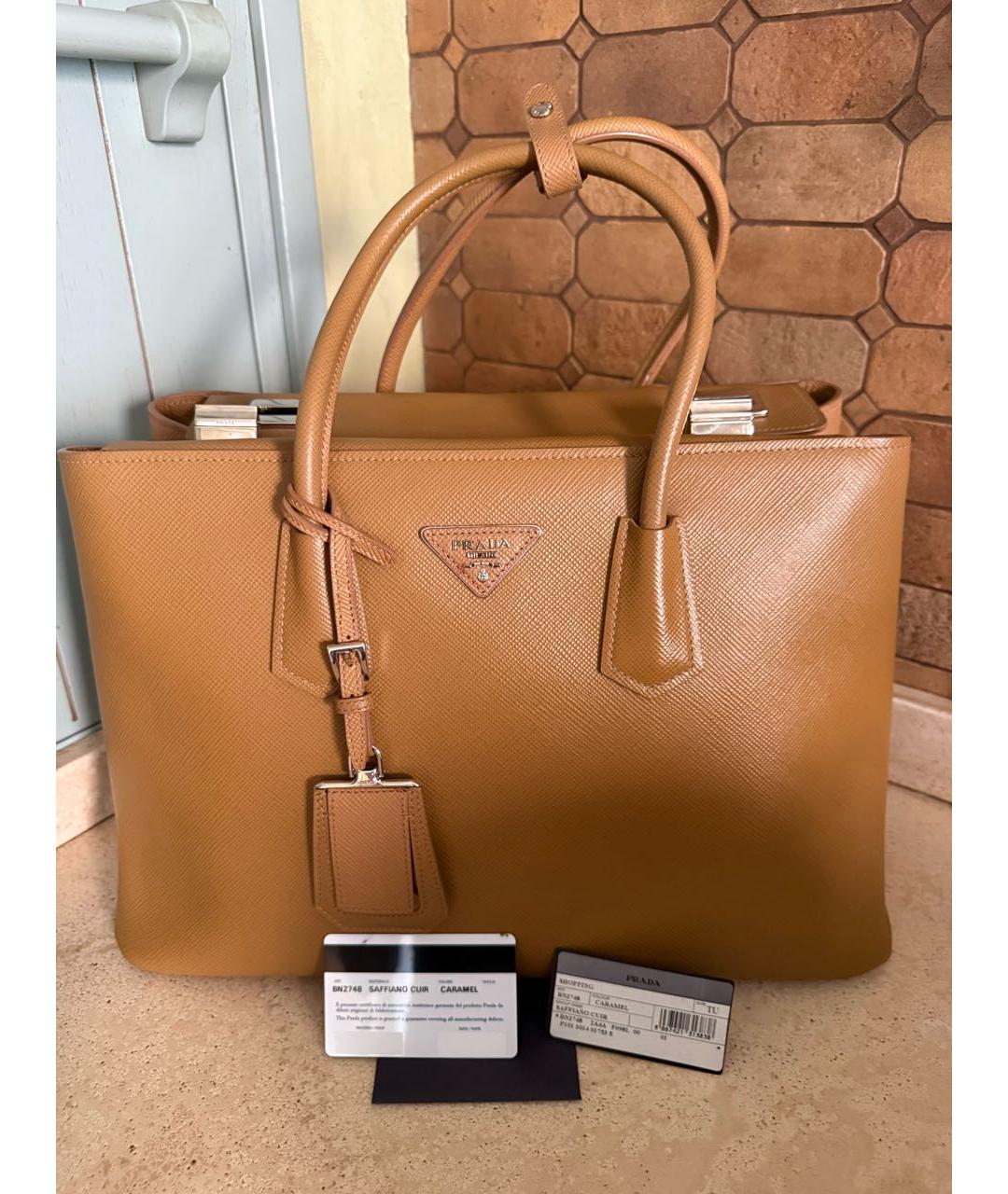 PRADA Кожаная сумка тоут, фото 8
