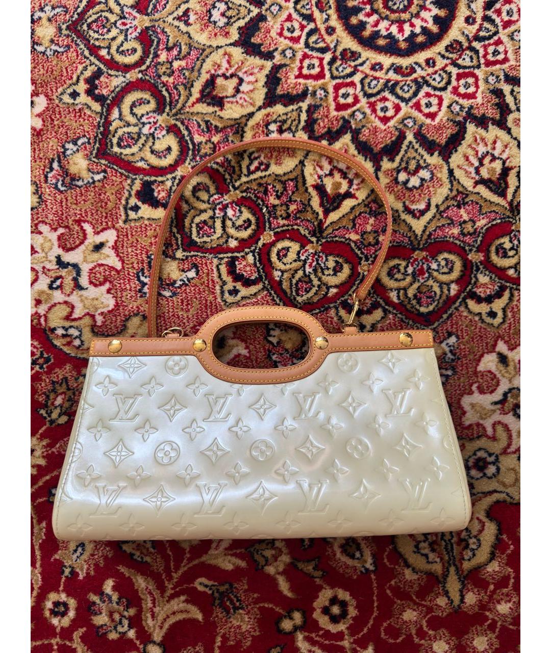 LOUIS VUITTON Белая сумка с короткими ручками, фото 6