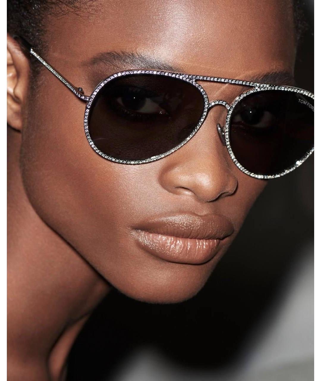 TOM FORD Серебряные металлические солнцезащитные очки, фото 6