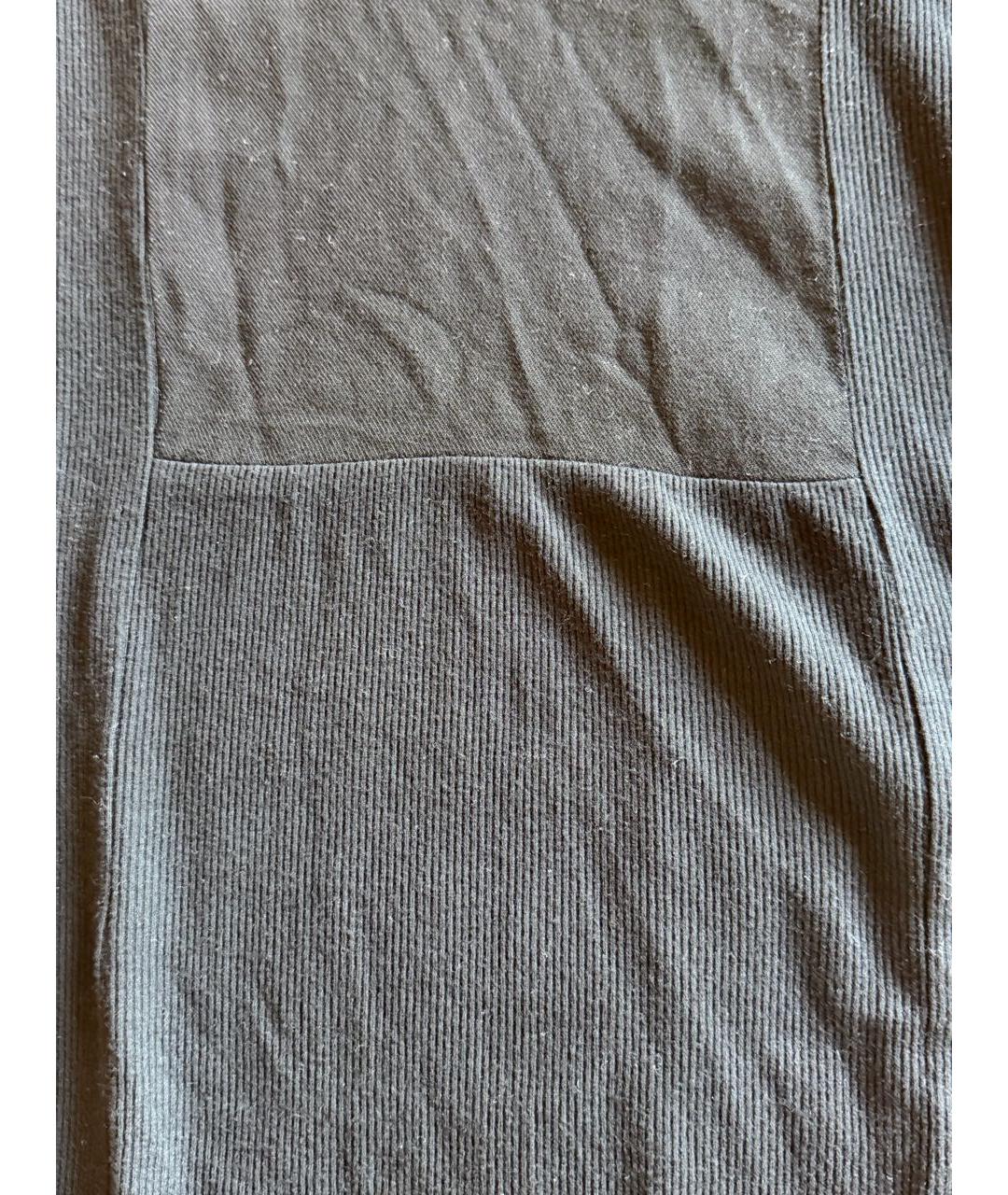 MM6 MAISON MARGIELA Черное вискозное повседневное платье, фото 4