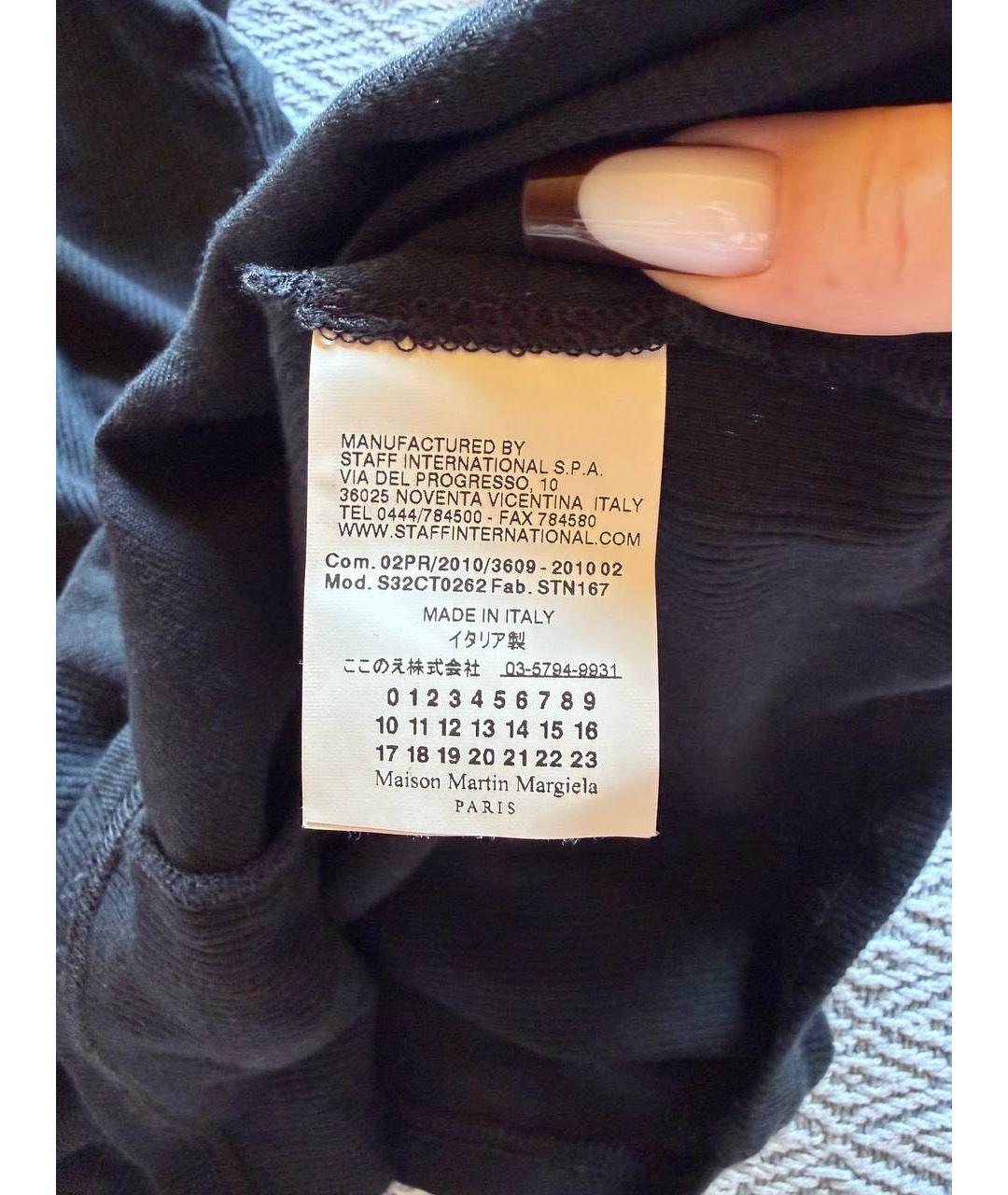 MM6 MAISON MARGIELA Черное вискозное повседневное платье, фото 5
