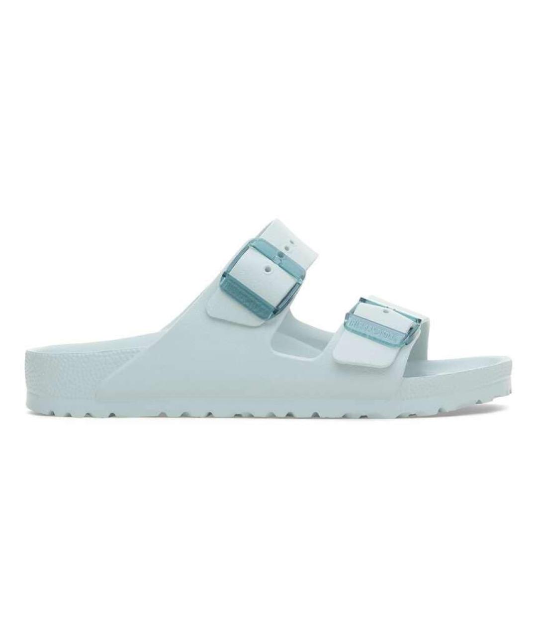 BIRKENSTOCK Бирюзовые резиновые шлепанцы, фото 8