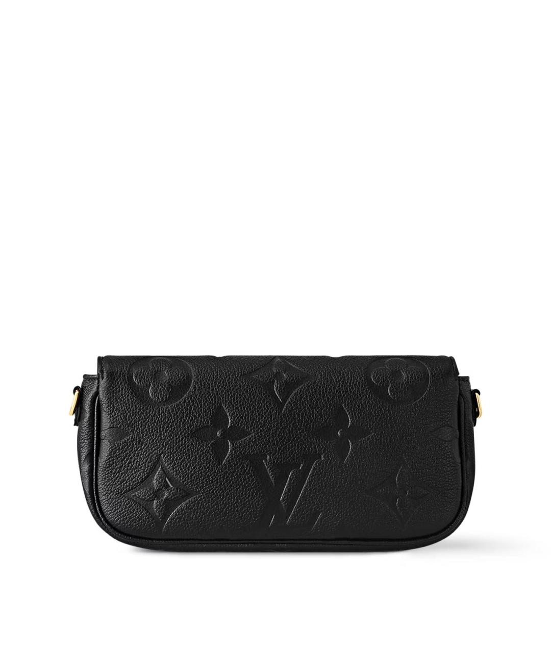 LOUIS VUITTON Черная кожаная сумка через плечо, фото 4