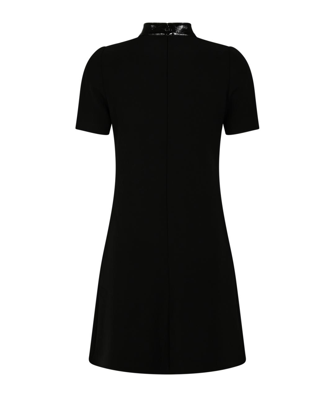 COURREGES Черное полиэстеровое повседневное платье, фото 2