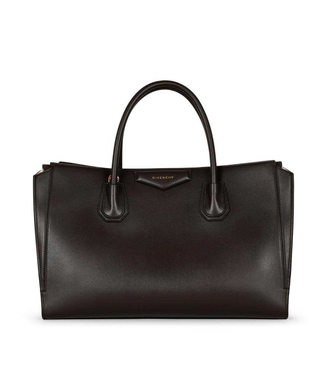 GIVENCHY Коричневая кожаная сумка тоут, фото 2
