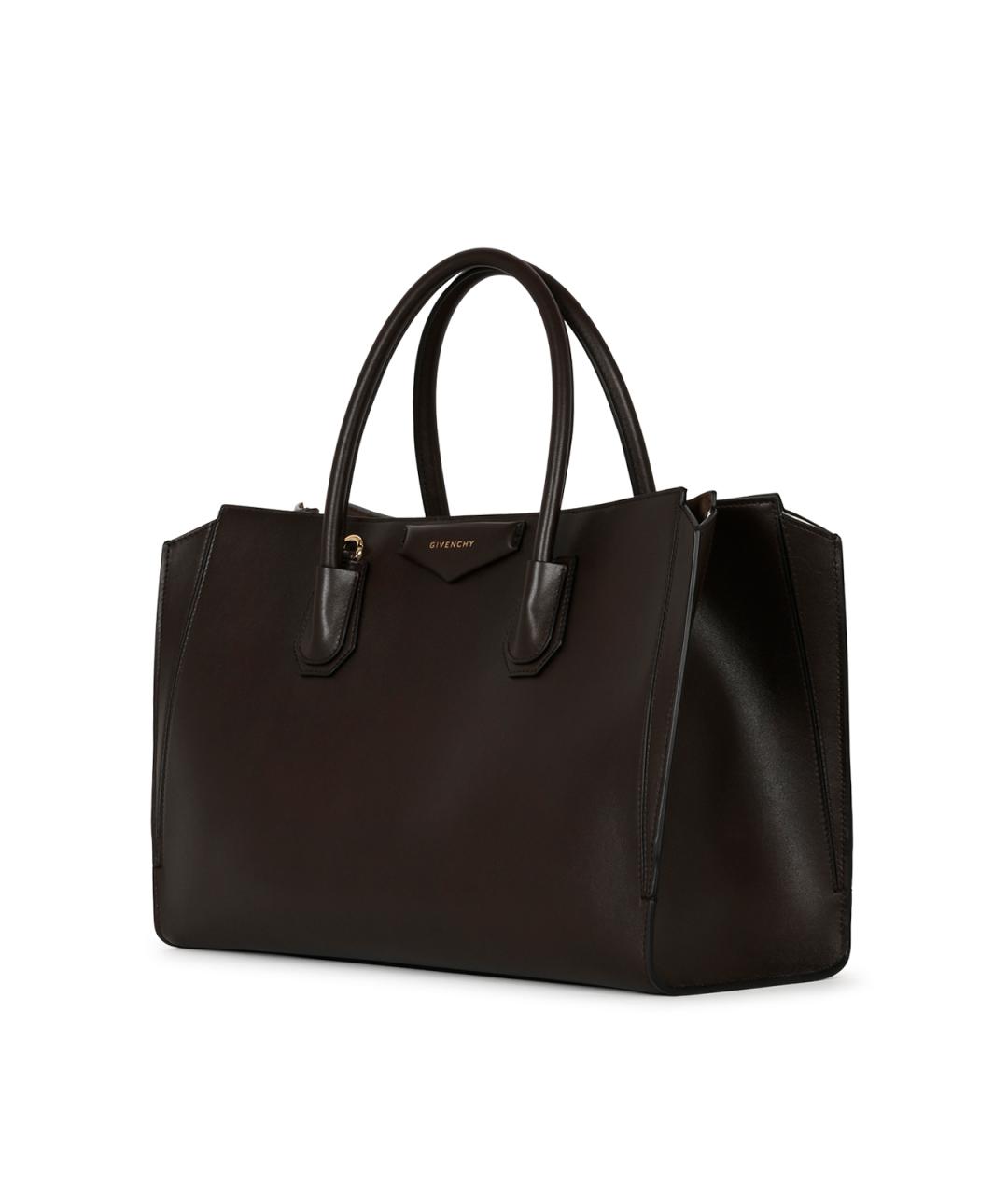 GIVENCHY Коричневая кожаная сумка тоут, фото 4