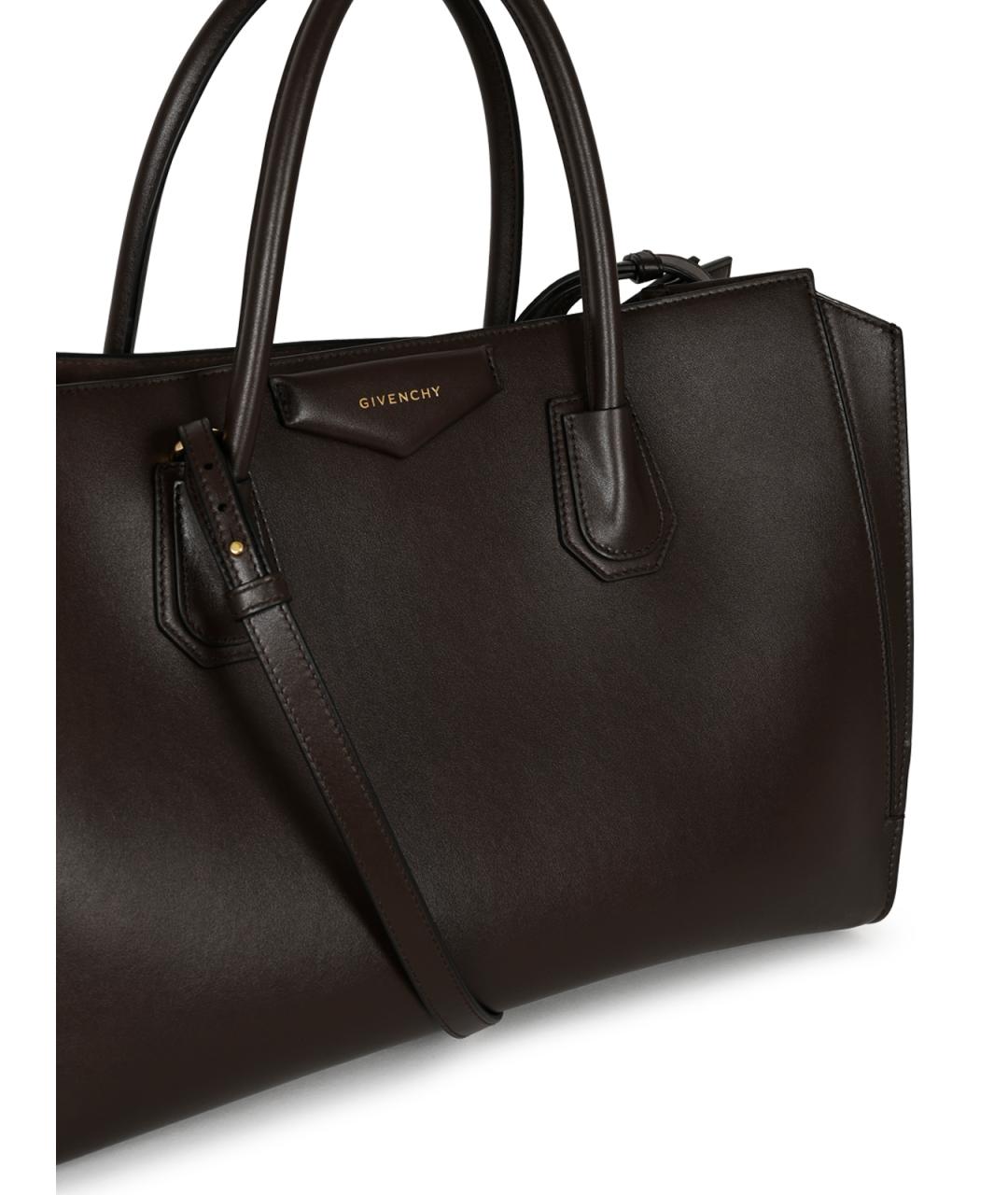 GIVENCHY Коричневая кожаная сумка тоут, фото 8