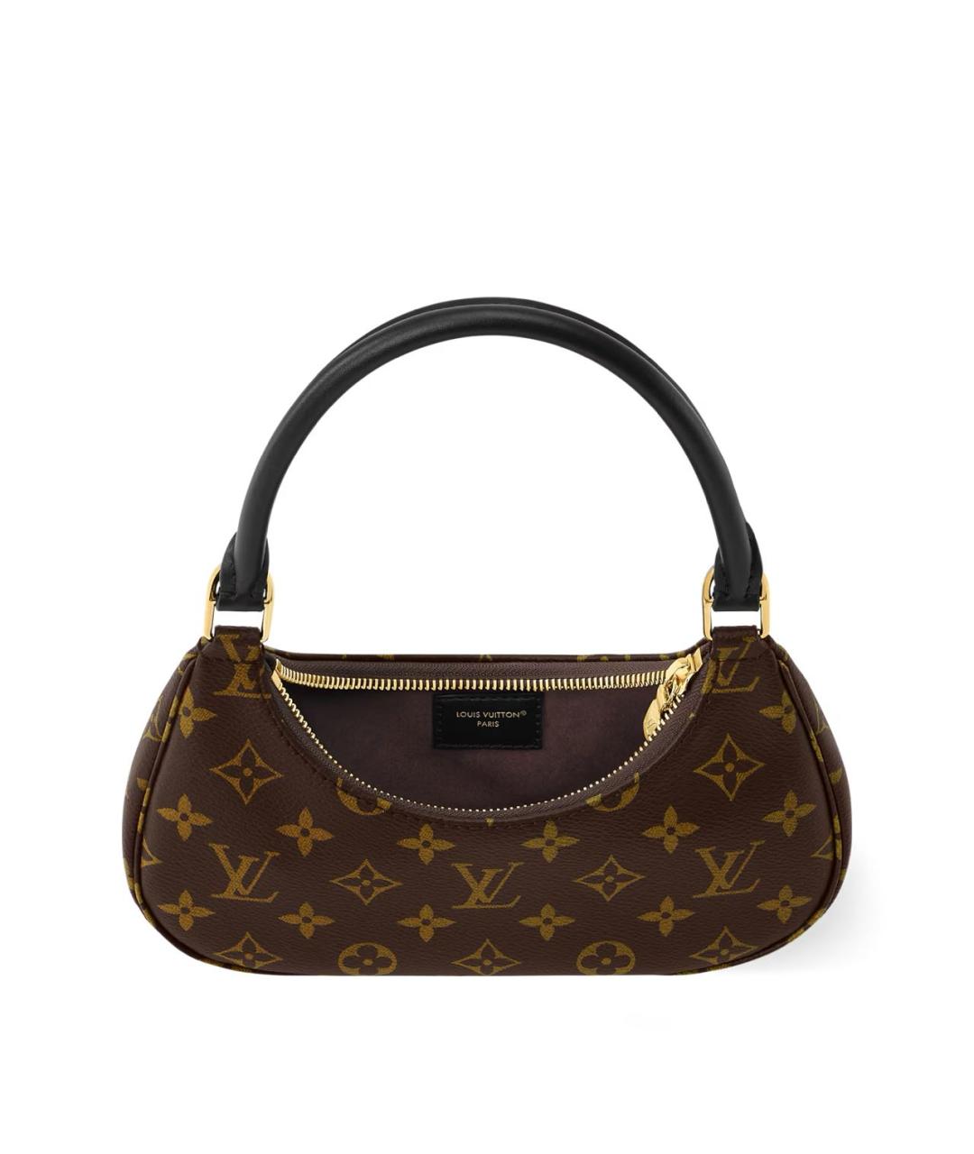 LOUIS VUITTON Коричневая сумка через плечо из канвы, фото 3