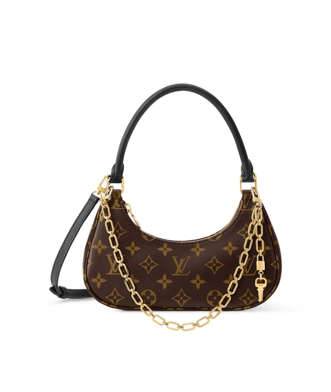 LOUIS VUITTON Коричневая сумка через плечо из канвы, фото 6