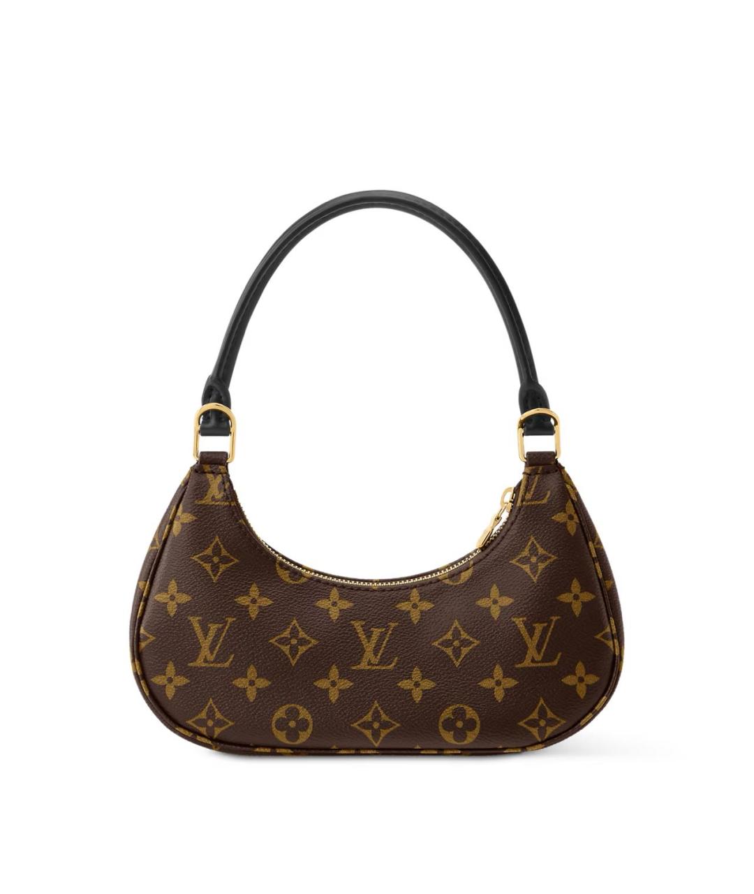 LOUIS VUITTON Коричневая сумка через плечо из канвы, фото 4