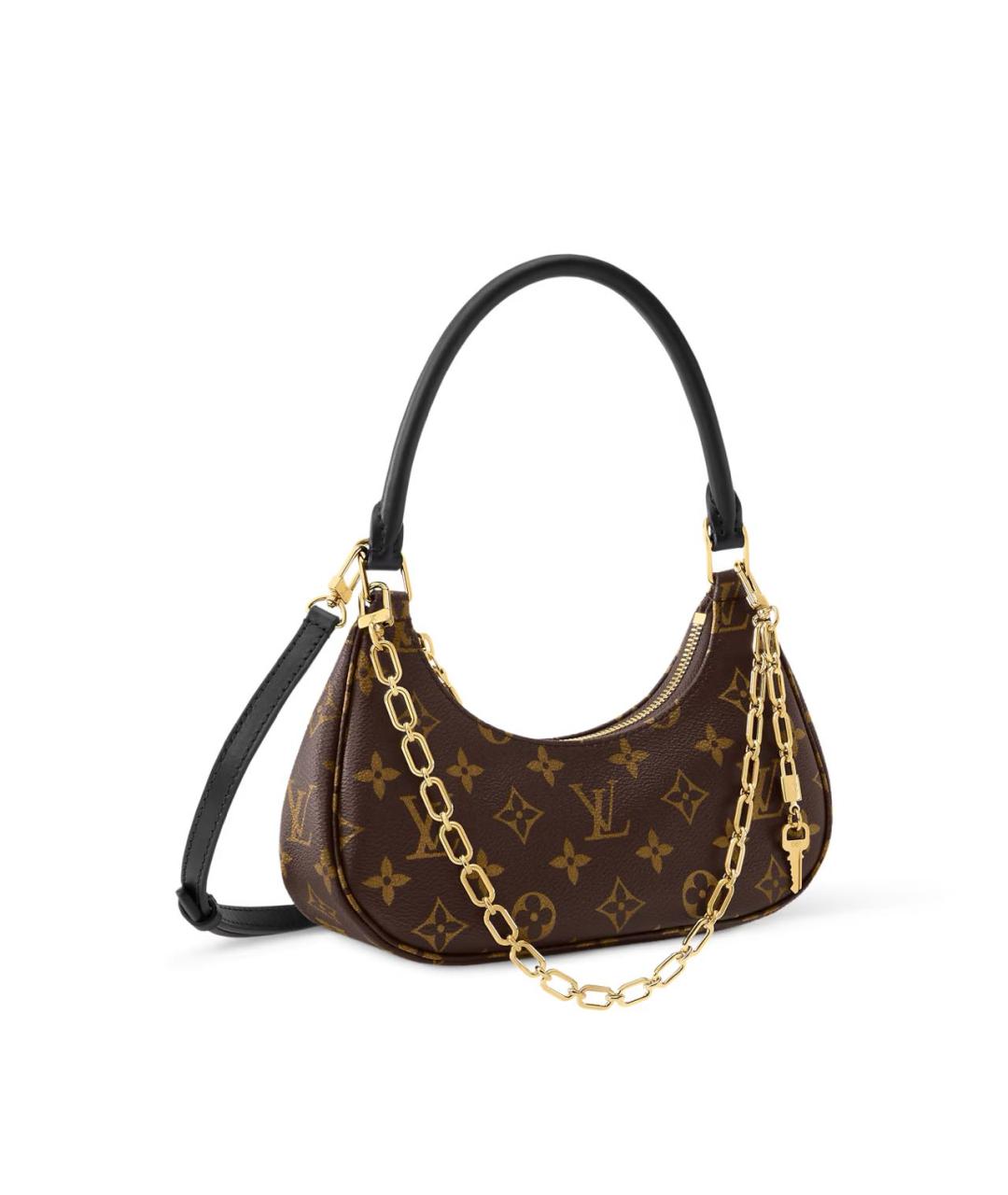 LOUIS VUITTON Коричневая сумка через плечо из канвы, фото 2
