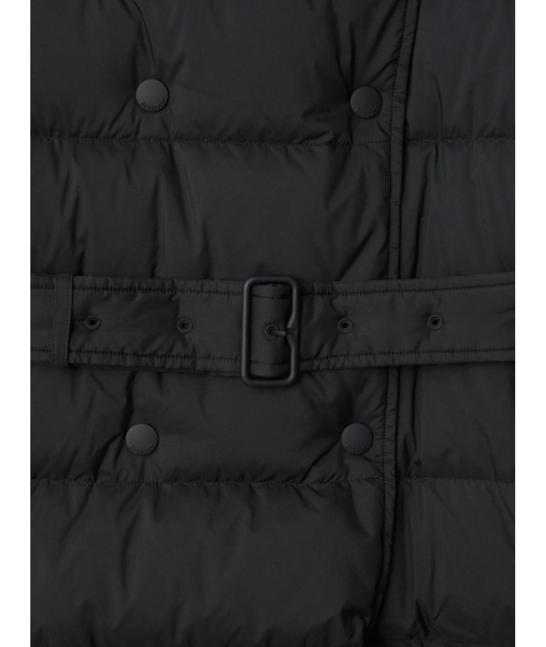 BURBERRY Черный синтетический пуховик, фото 2