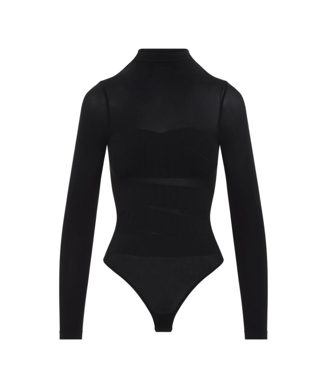 WOLFORD Черное полиамидовое боди, фото 1