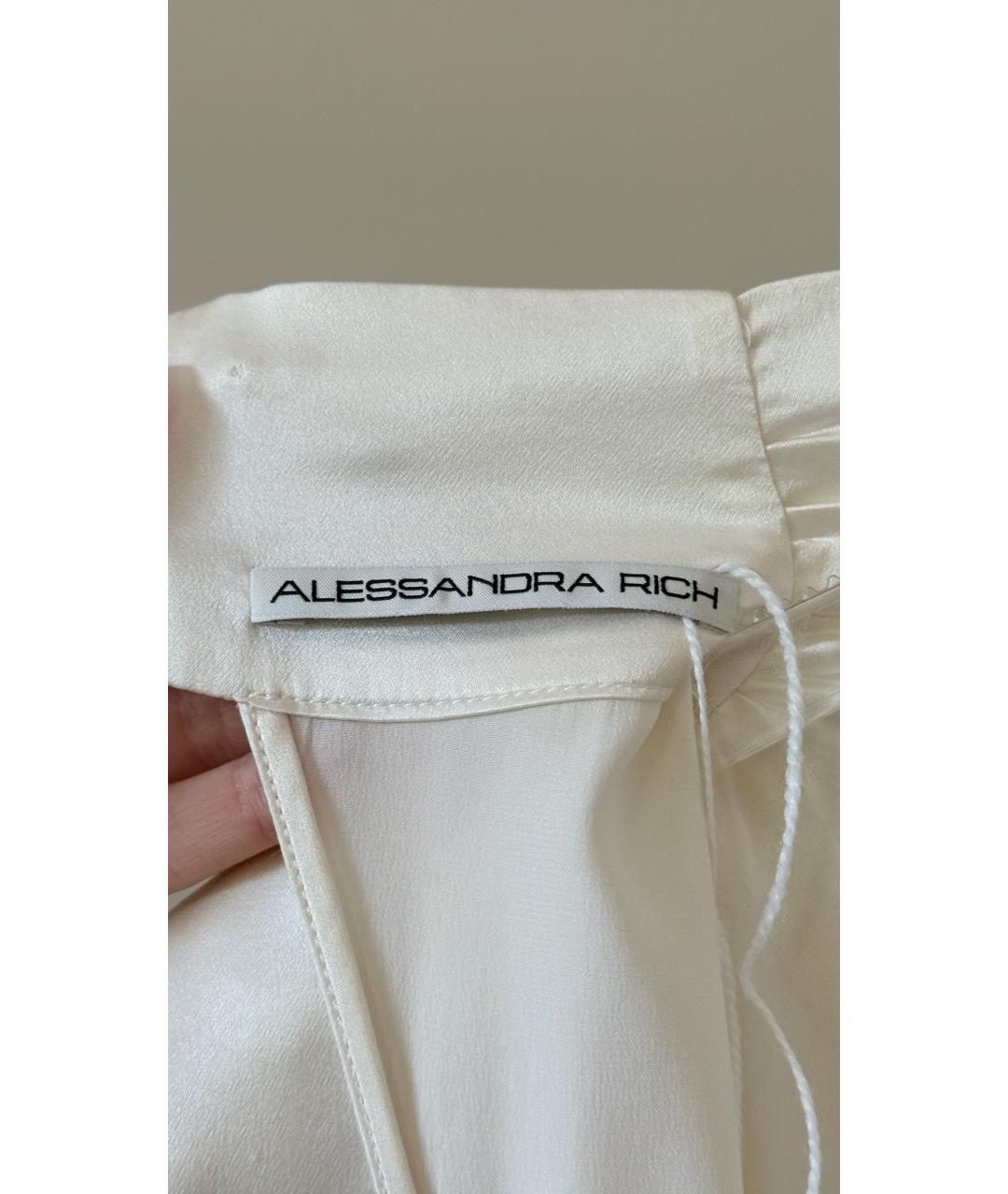 ALESSANDRA RICH Белое вечернее платье, фото 8