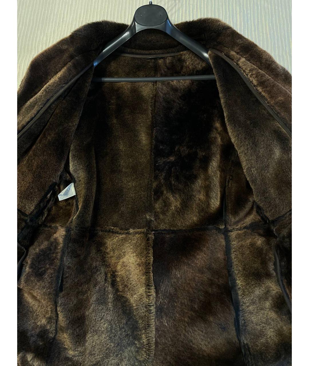 KITON Черная кожаная дубленка/шуба, фото 2