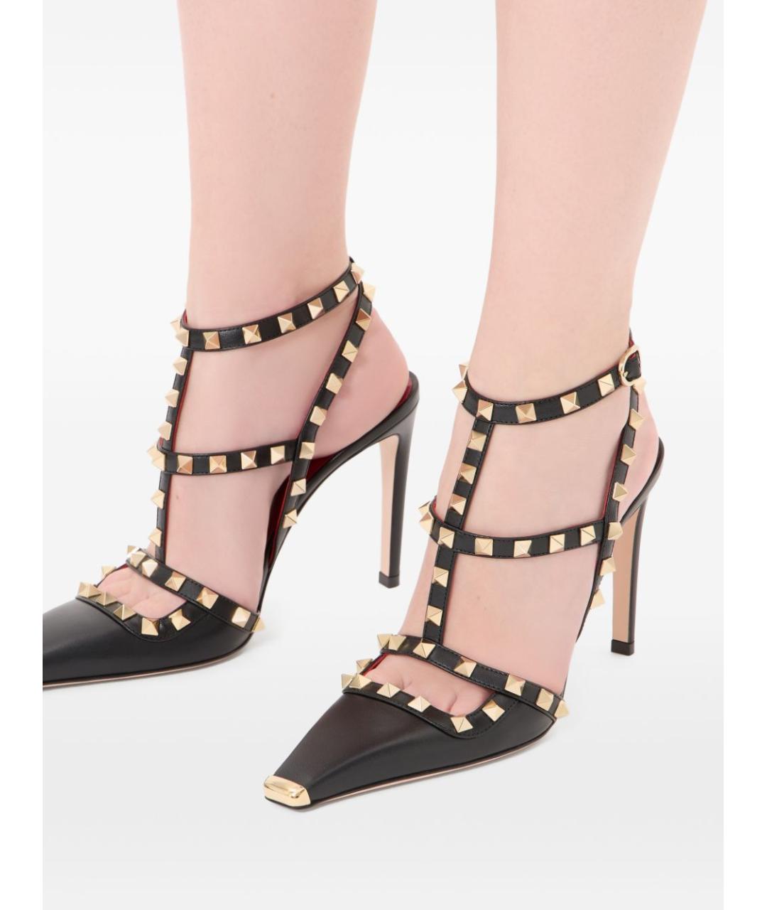 VALENTINO Черные кожаные туфли, фото 6