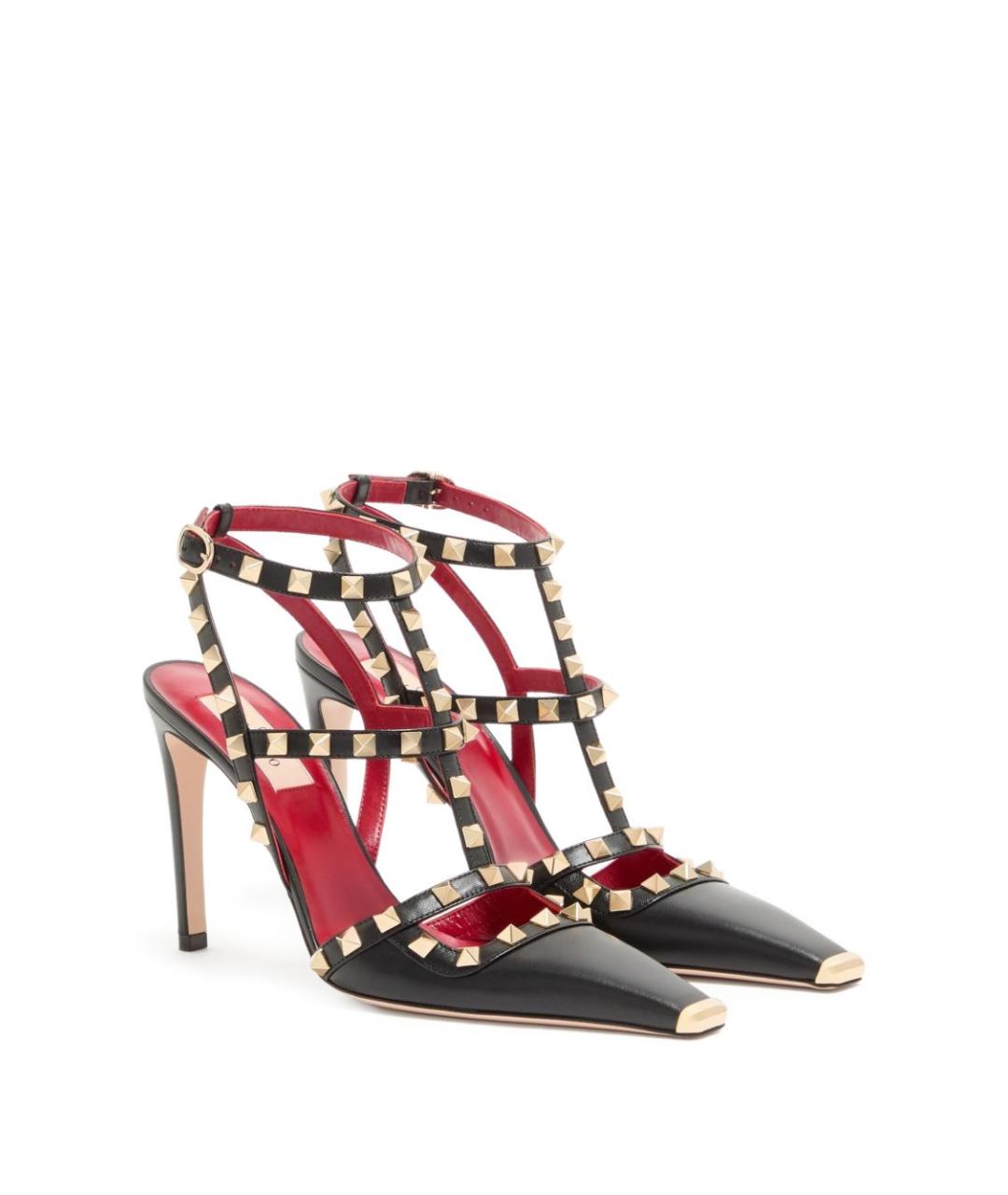VALENTINO Черные кожаные туфли, фото 7