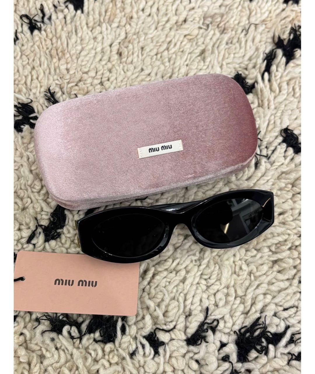 MIU MIU Черные солнцезащитные очки, фото 6