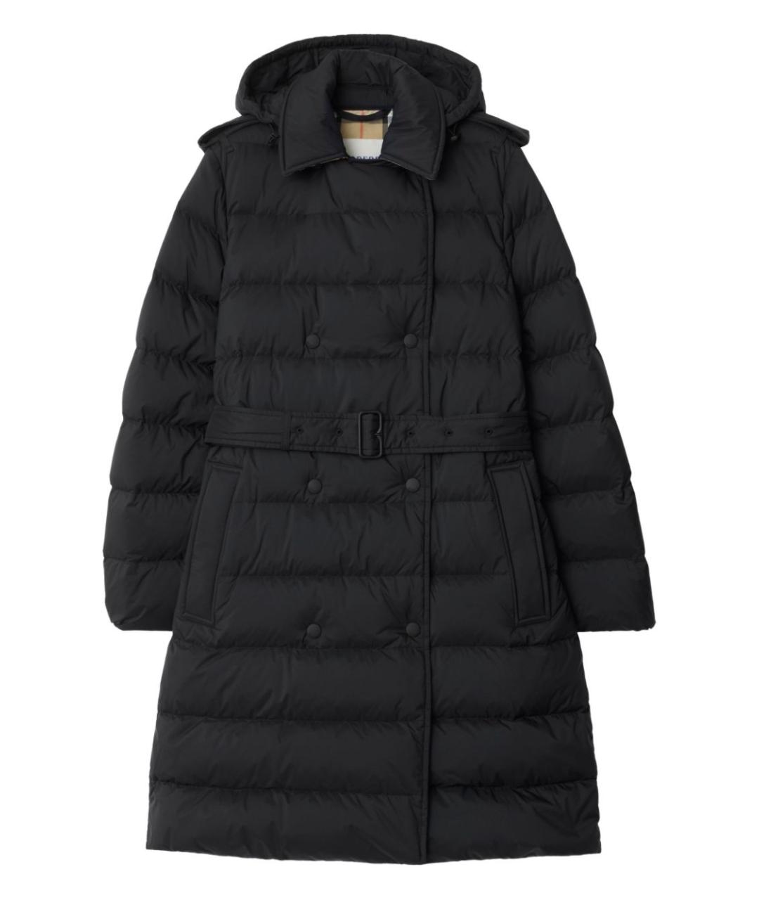 BURBERRY Черный синтетический пуховик, фото 1