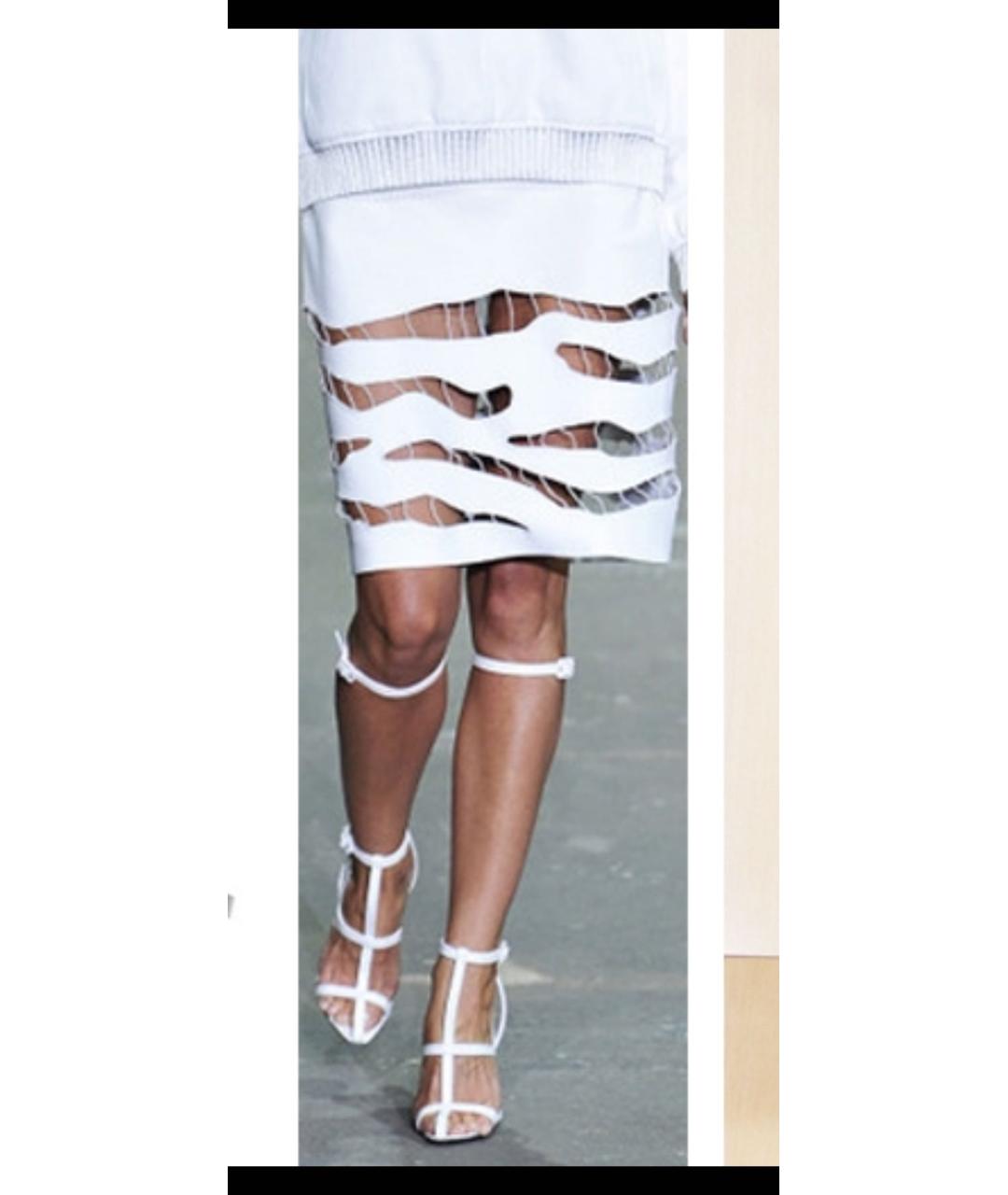 ALEXANDER WANG Белые кожаные босоножки, фото 7