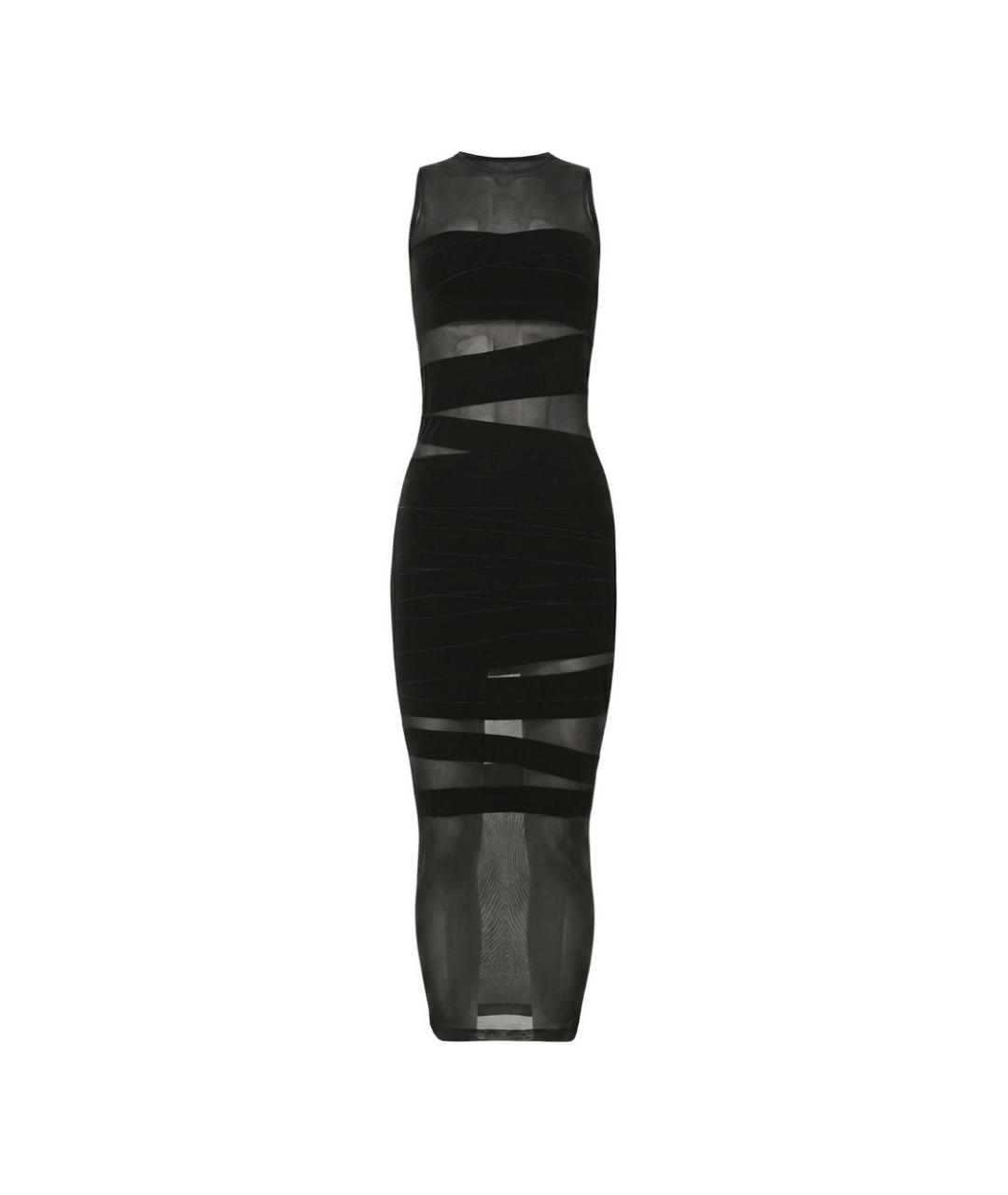 WOLFORD Черное полиамидовое вечернее платье, фото 1