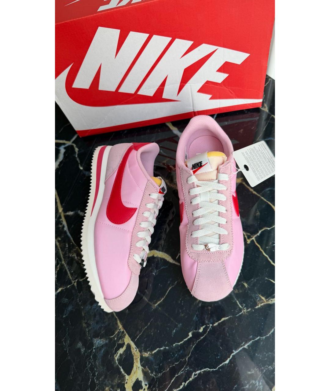NIKE Розовые текстильные кроссовки, фото 9
