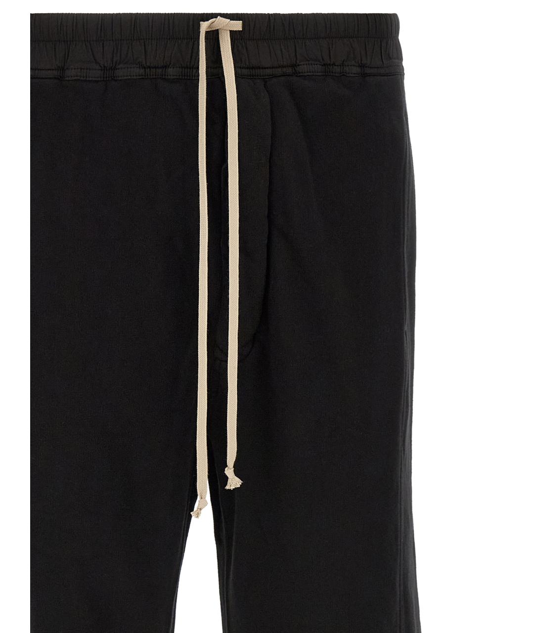 RICK OWENS DRKSHDW Черные хлопковые повседневные брюки, фото 4