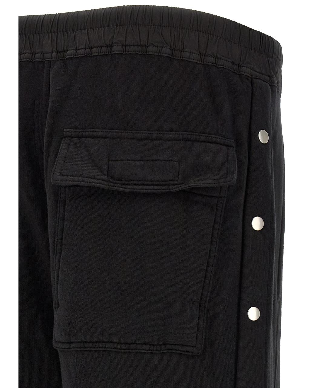 RICK OWENS DRKSHDW Черные хлопковые повседневные брюки, фото 5