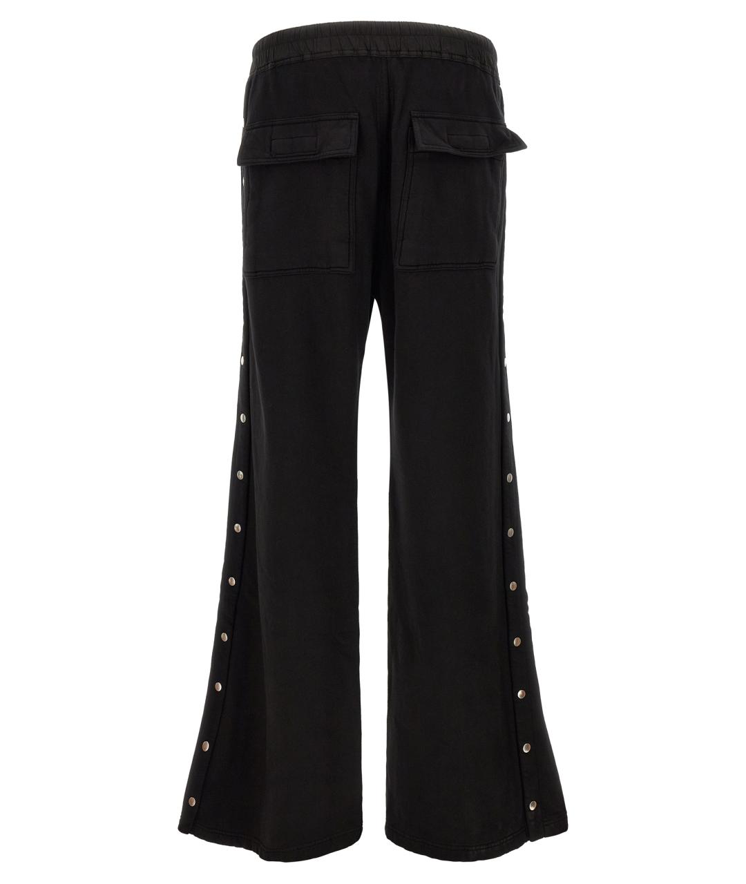 RICK OWENS DRKSHDW Черные хлопковые повседневные брюки, фото 2