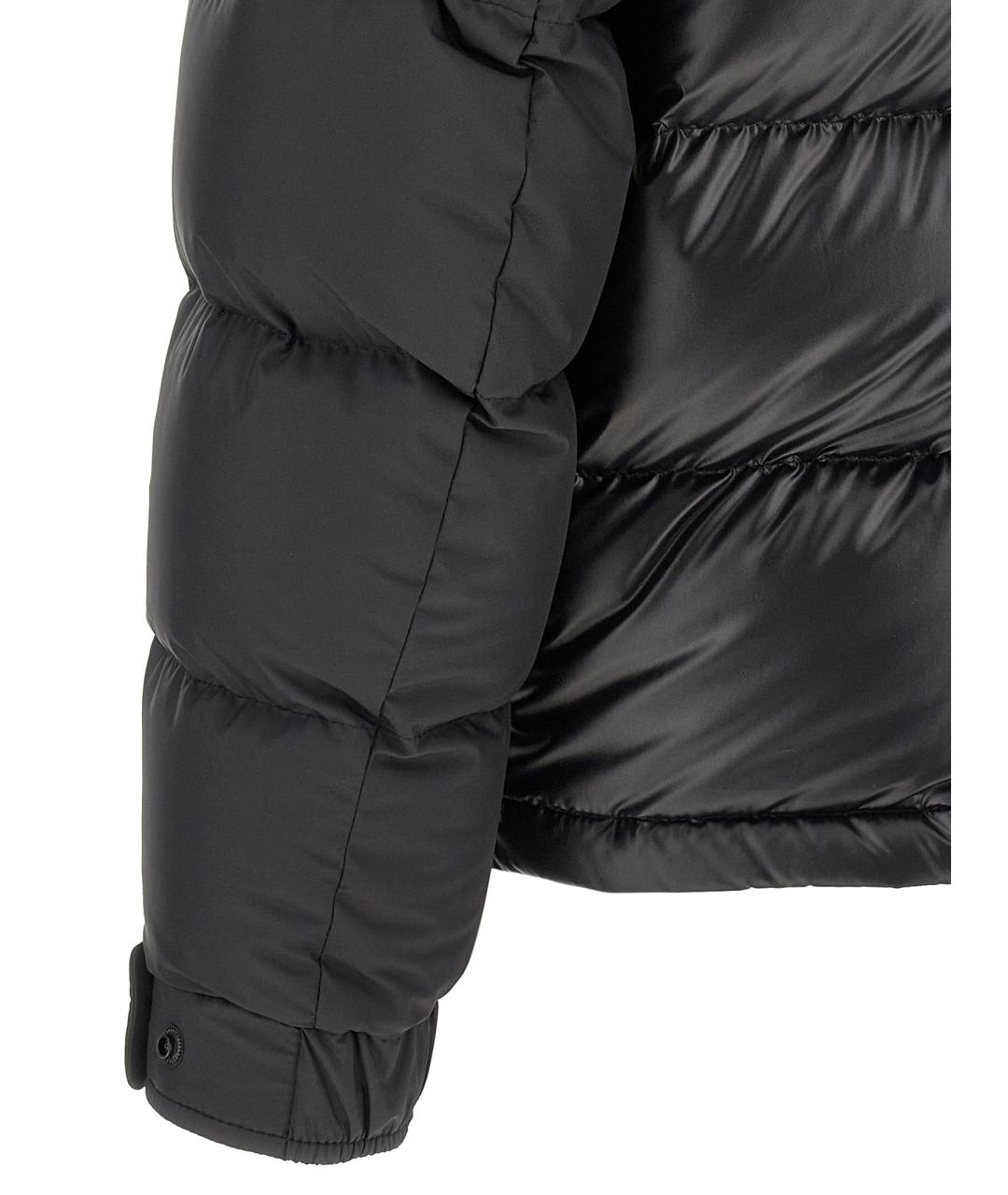 MONCLER Черный полиэстеровый пуховик, фото 5