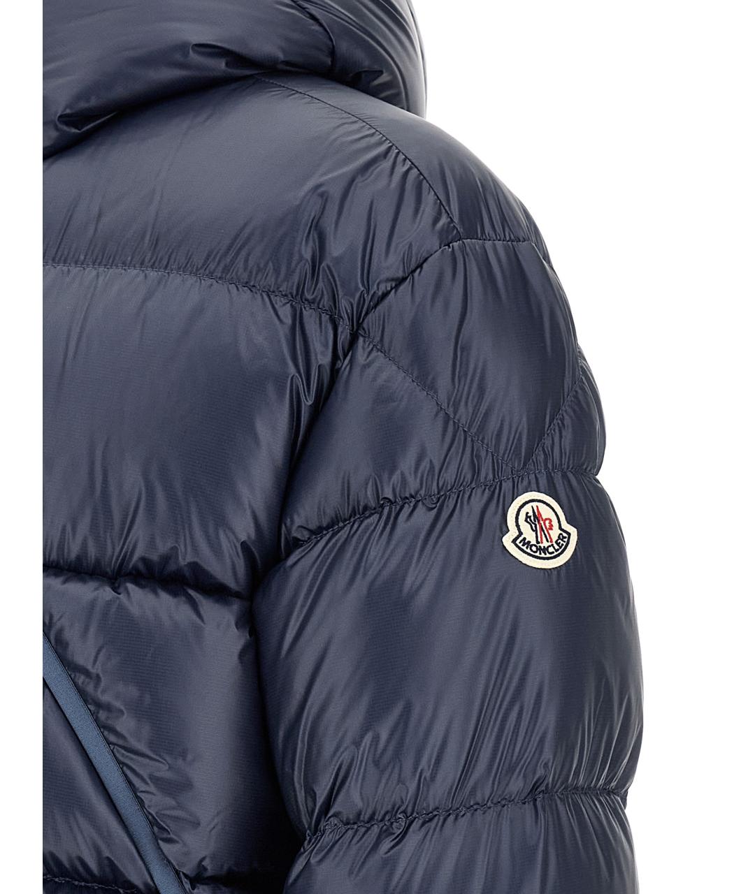 MONCLER Синий полиамидовый пуховик, фото 5