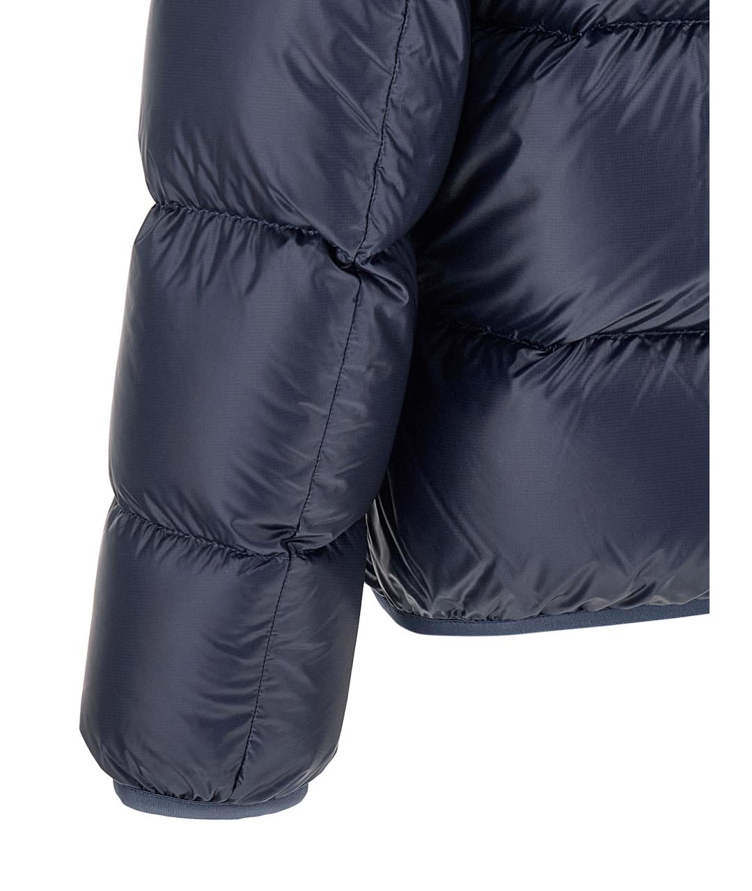 MONCLER Синий полиамидовый пуховик, фото 4