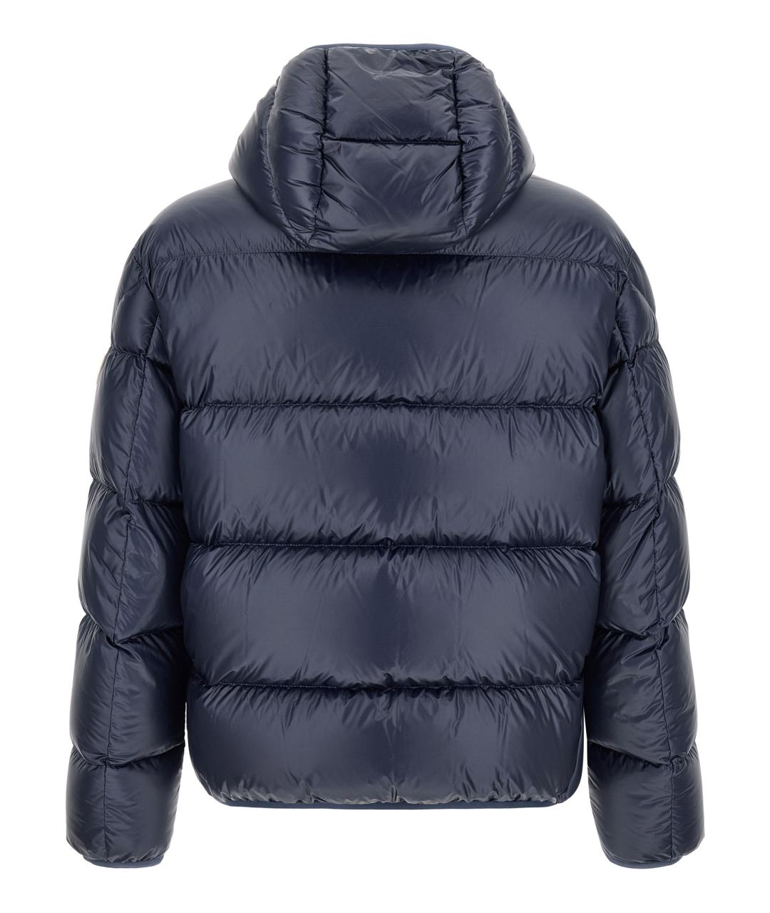 MONCLER Синий полиамидовый пуховик, фото 2