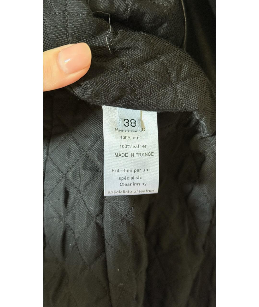 BALMAIN Черная кожаная куртка, фото 8