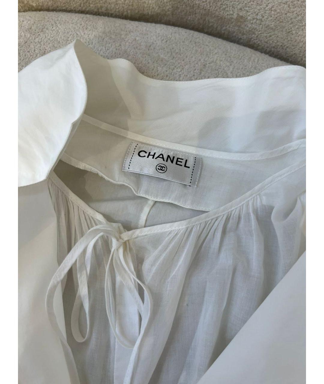 CHANEL Белая хлопковая рубашка, фото 5