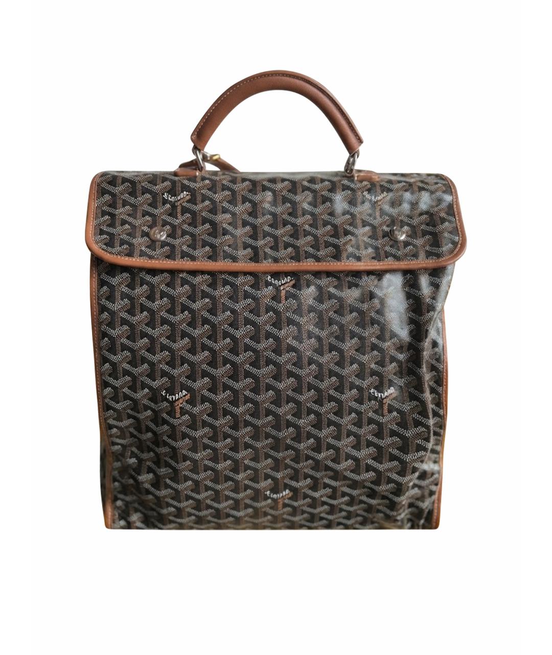 GOYARD Коричневый деним рюкзак, фото 1