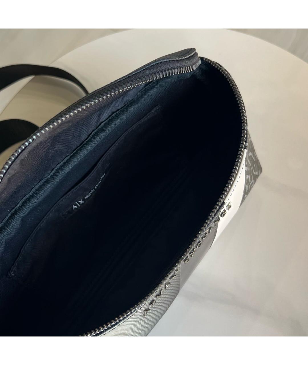 ARMANI EXCHANGE Черная поясная сумка из искусственной кожи, фото 4