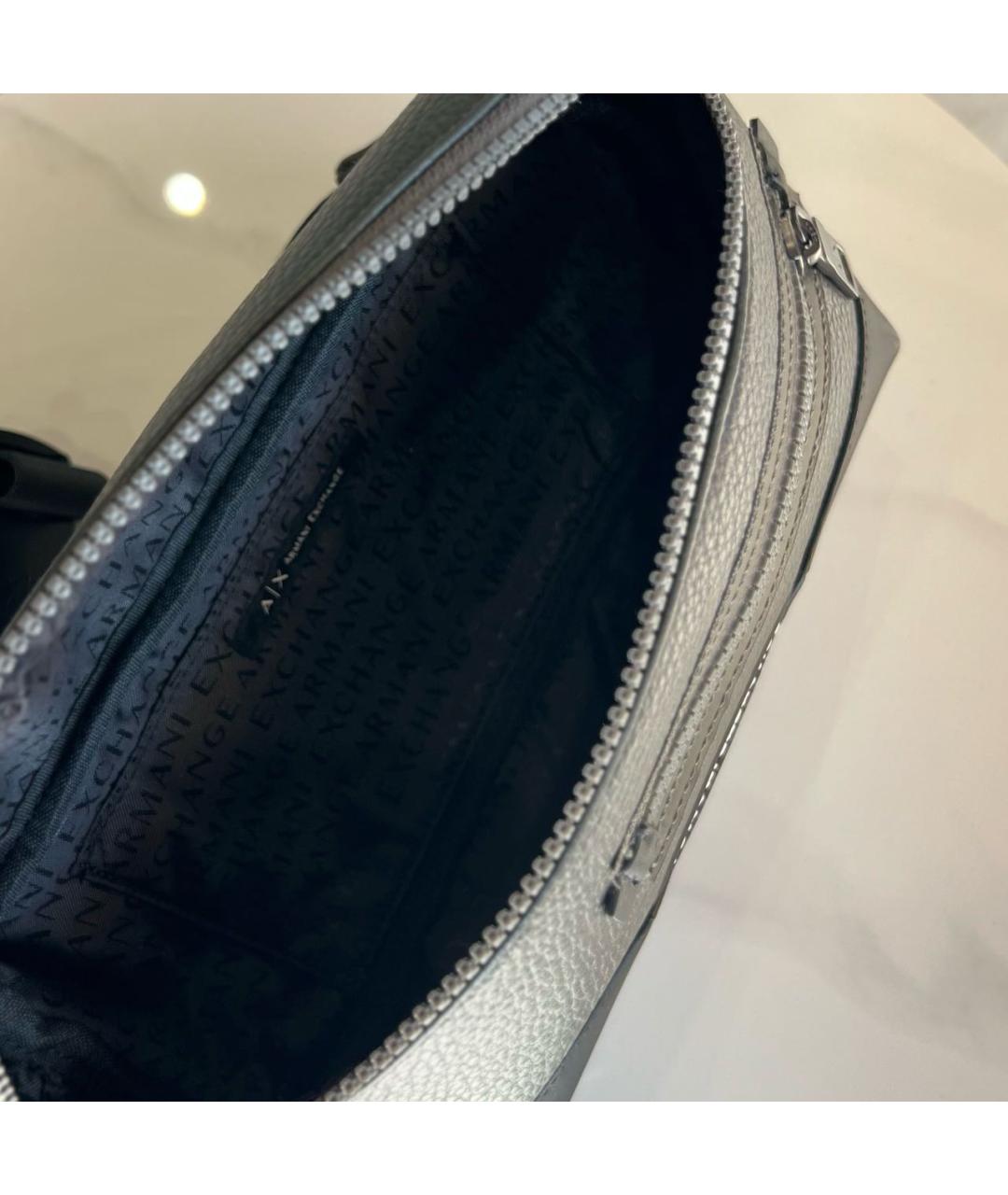 ARMANI EXCHANGE Хаки поясная сумка из искусственной кожи, фото 4