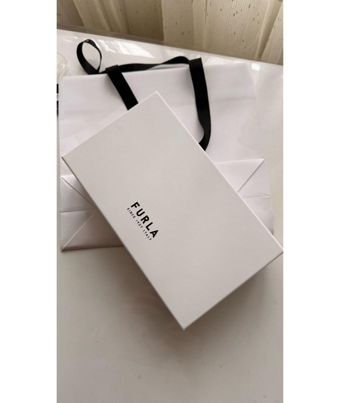 FURLA Зеленый кожаный кошелек, фото 6