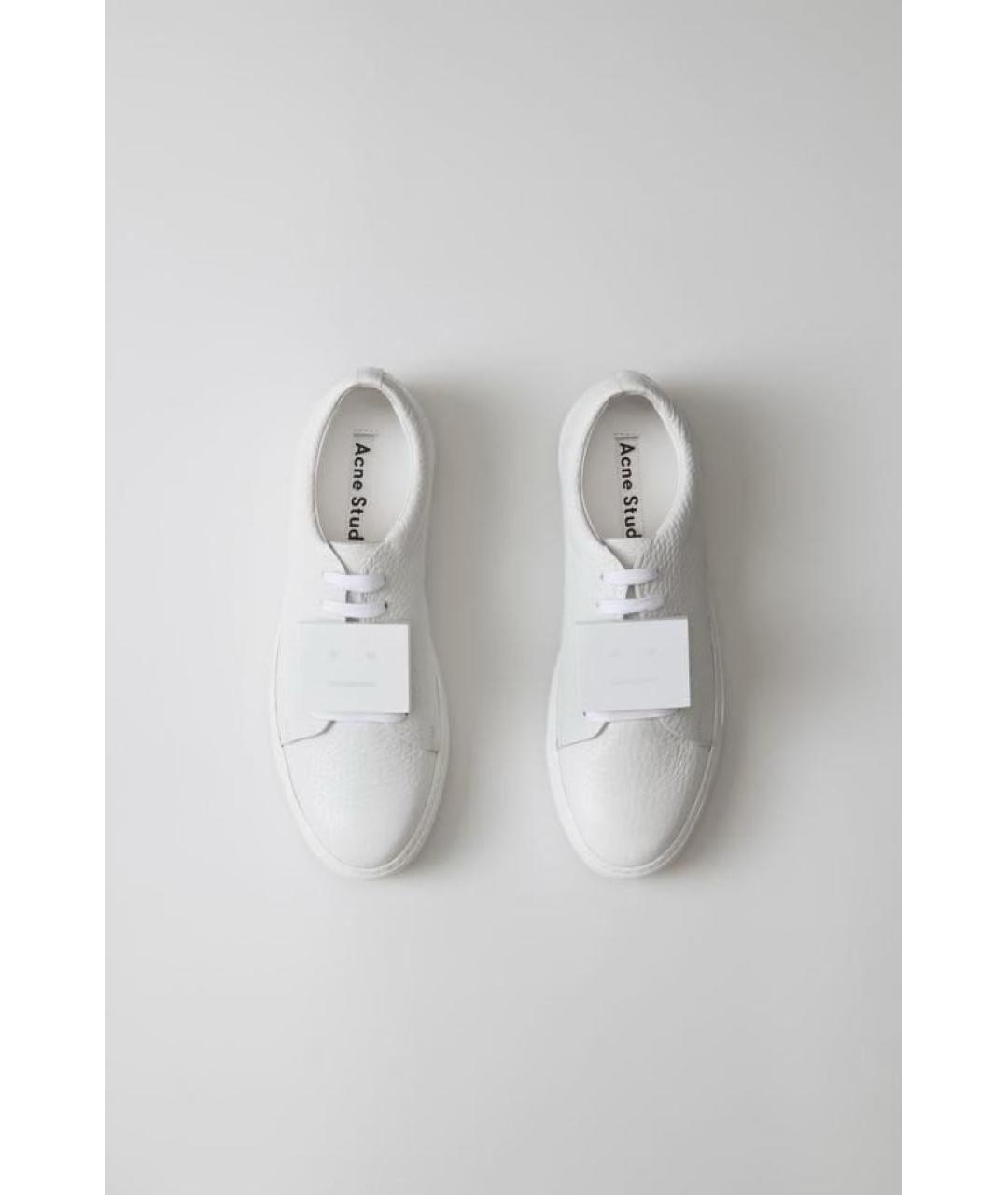 ACNE STUDIOS Белые кожаные кеды, фото 2