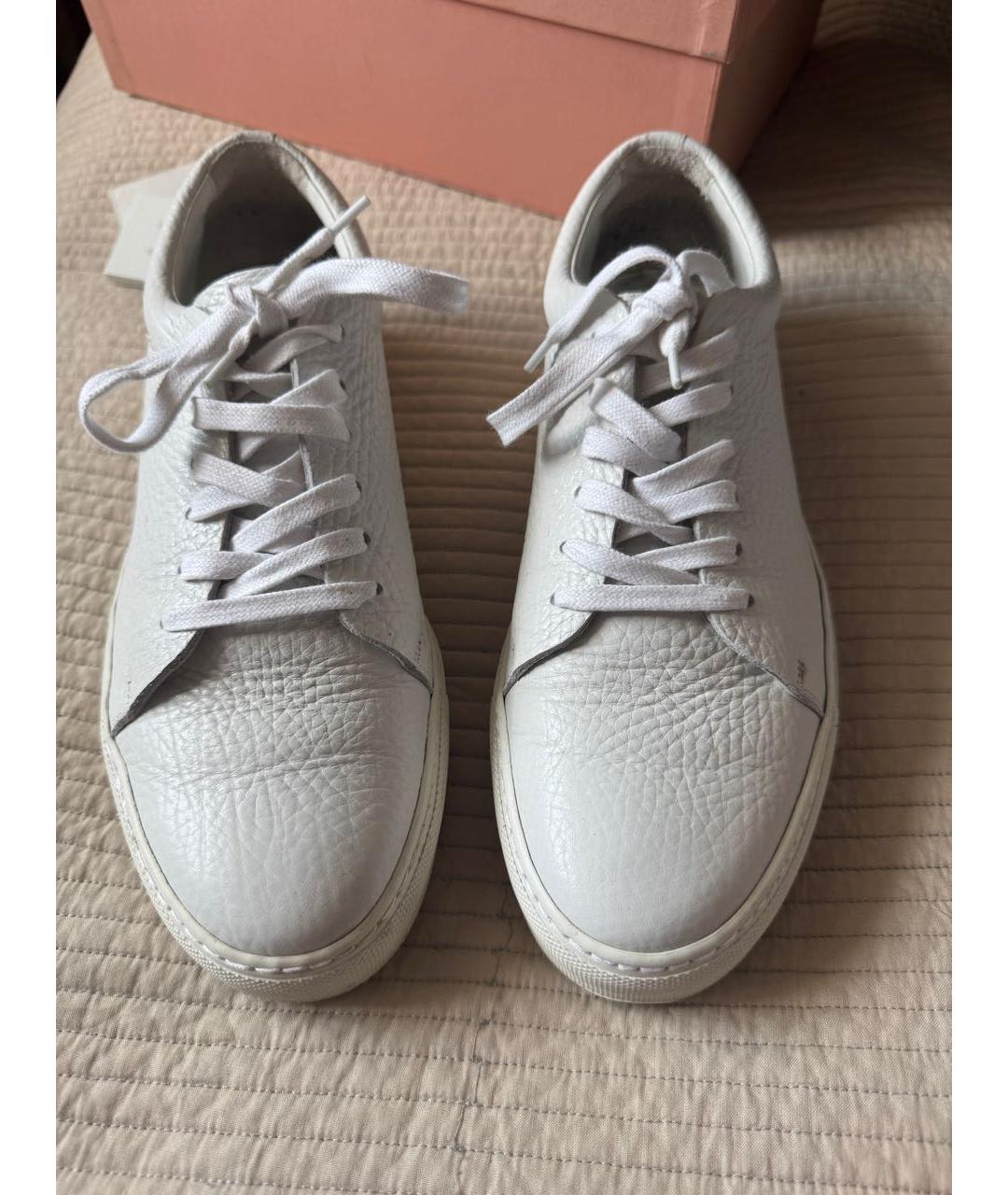 ACNE STUDIOS Белые кожаные кеды, фото 4