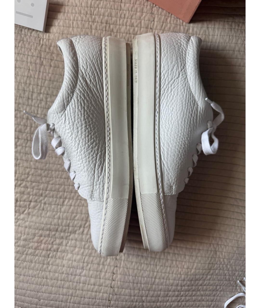 ACNE STUDIOS Белые кожаные кеды, фото 5