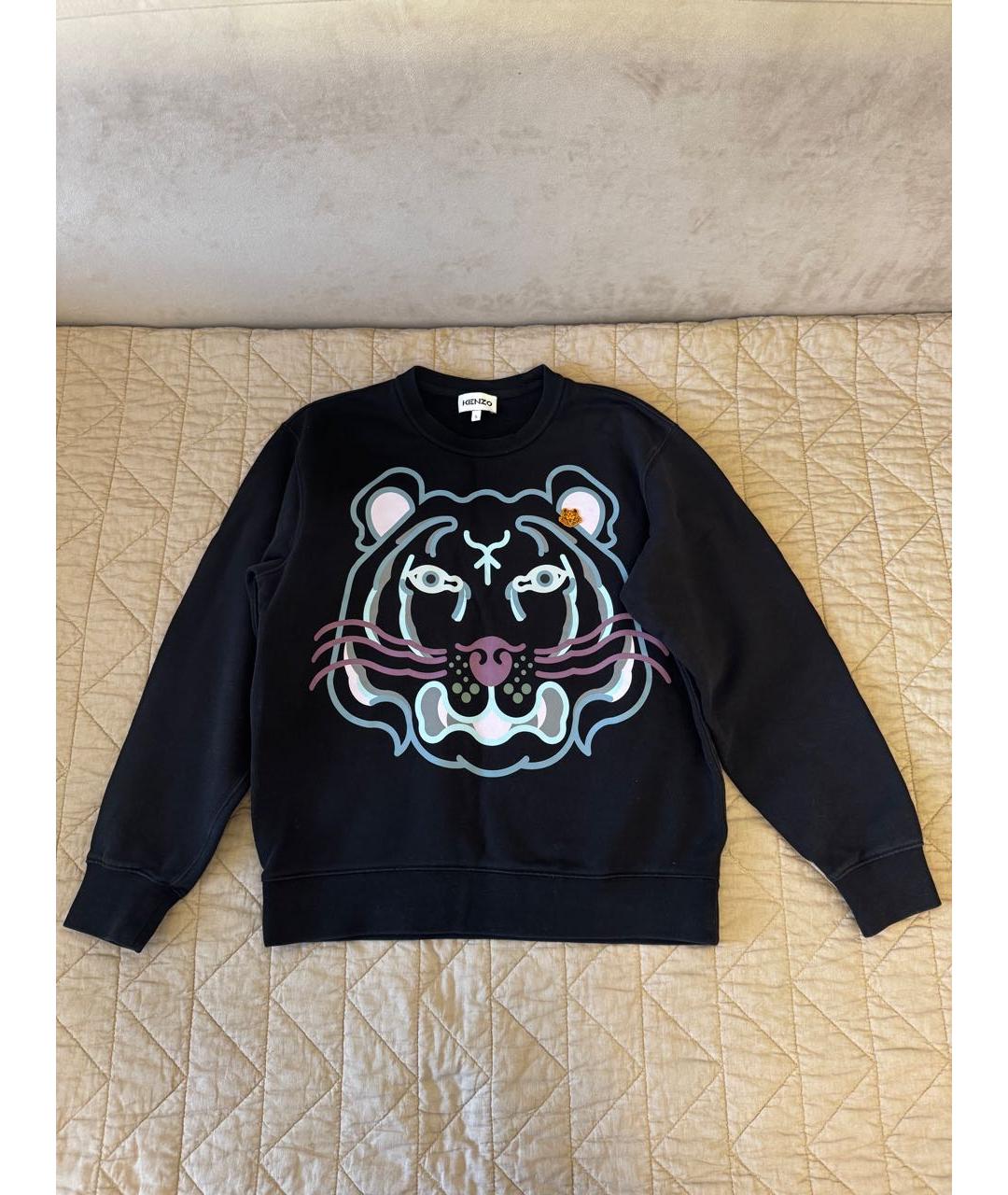 KENZO Черный хлопковый джемпер / свитер, фото 6