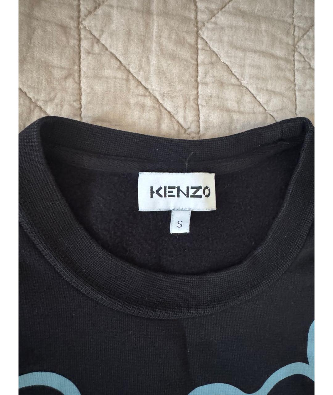 KENZO Черный хлопковый джемпер / свитер, фото 3