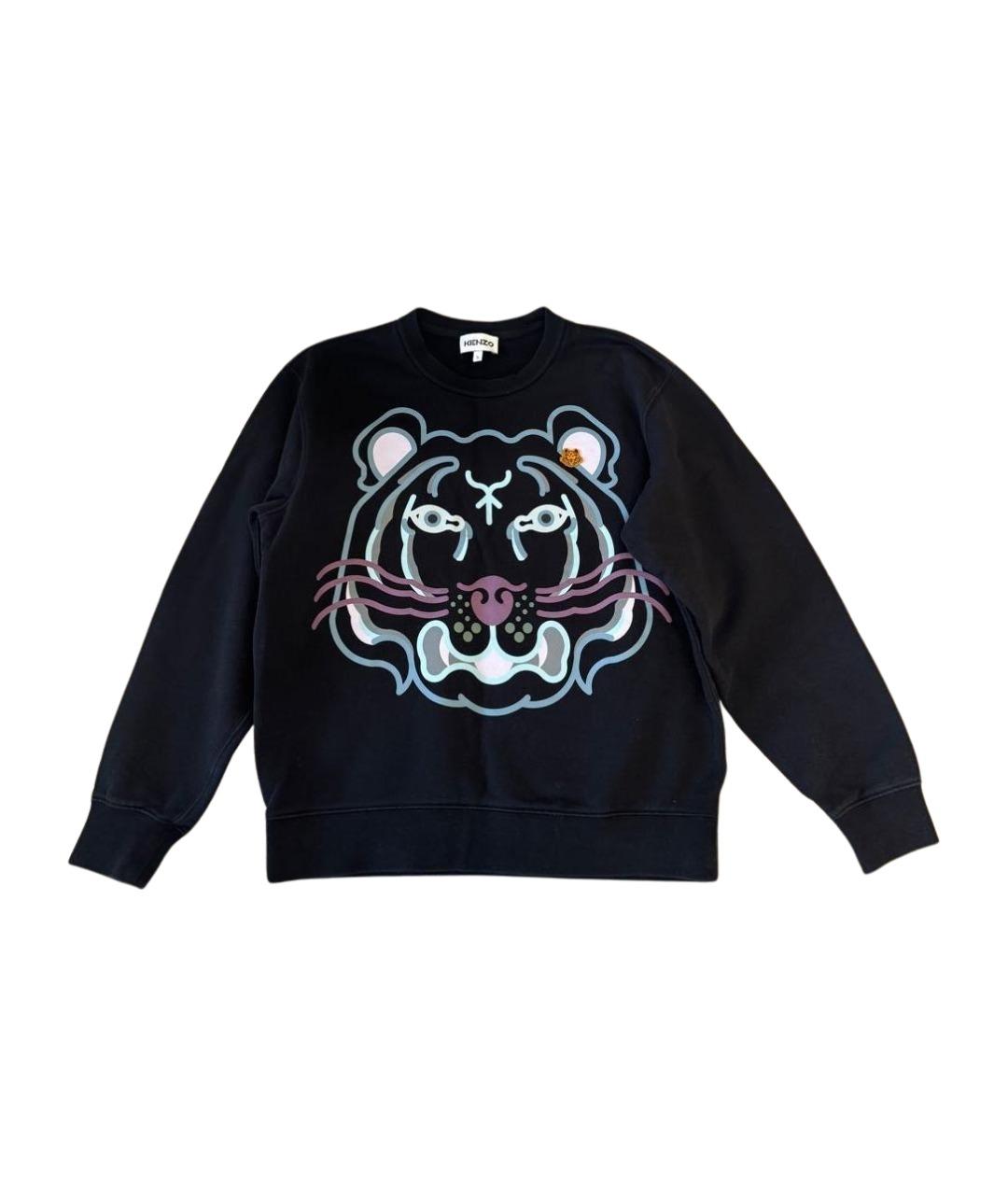 KENZO Черный хлопковый джемпер / свитер, фото 1